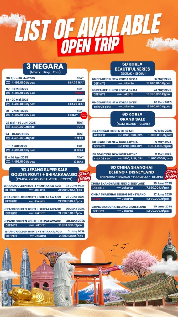 List Available Open Trip